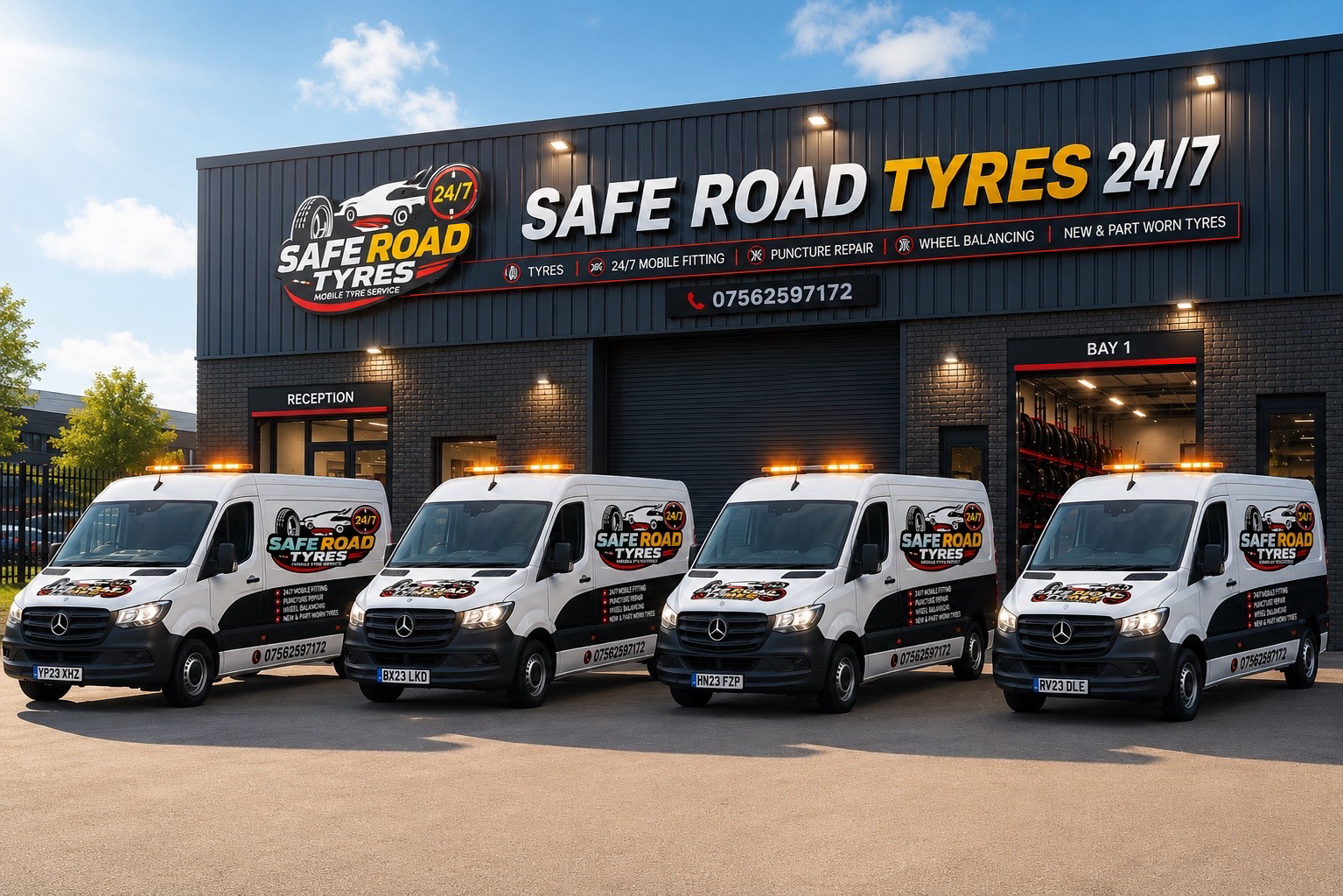 Safe Road Tyres mobile tyre fitting vans